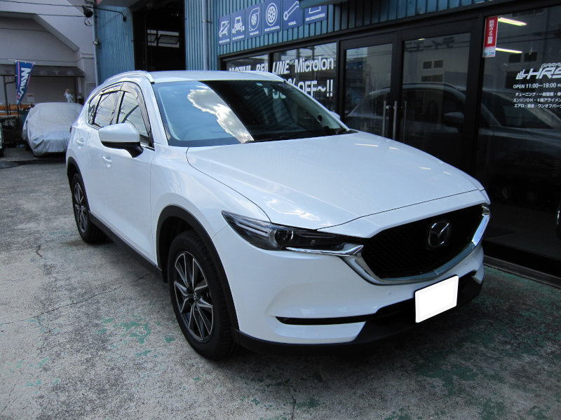 CX-5 ガーニッシュ取り付け