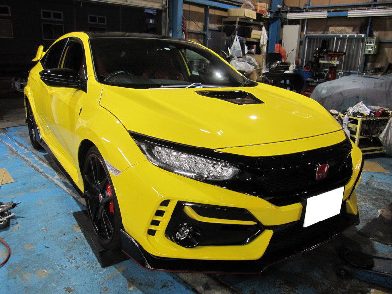 FK8 シビックTYPE-R　6点式フルハーネス取り付け