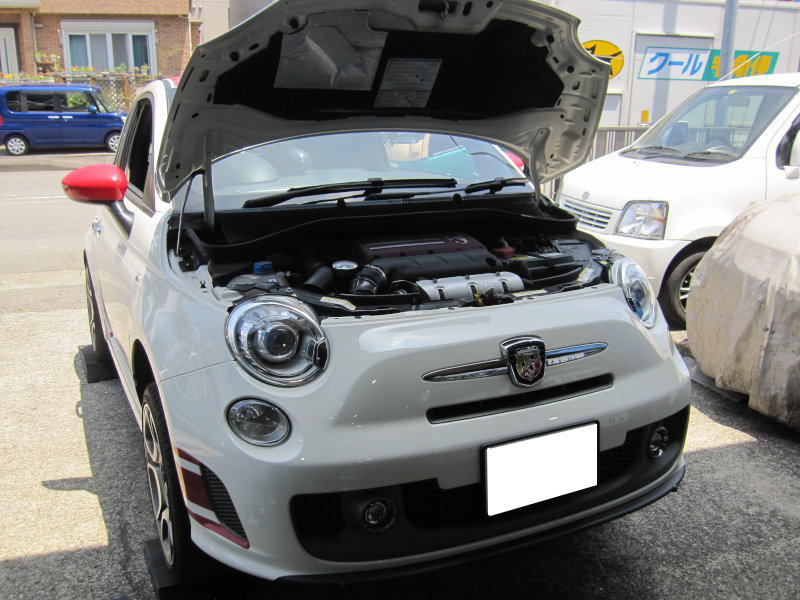 FIAT 595アバルト ブレーキPAD交換