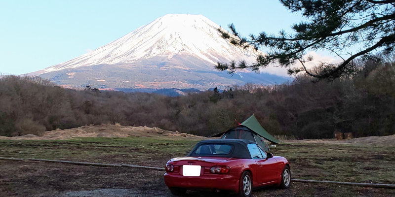 NB6C ロードスター ソロキャンプ