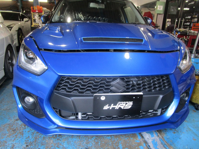 スイフトスポーツに排気温度計と燃圧計を取り付け。
