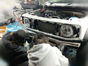 GarageHRSを訪れた木下隆之選手