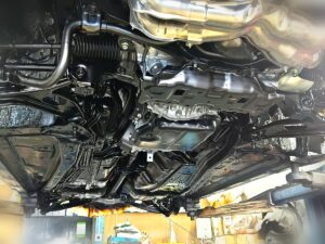 ジーバート防錆を施工した車の下回り