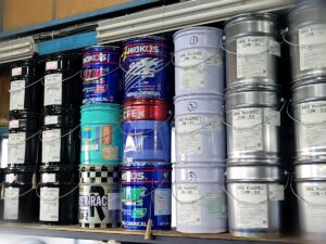 HRSのオイルの在庫の棚